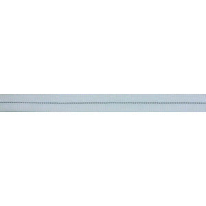 Liros Webbing Tube 30 mm hvid m. sort mærketråd