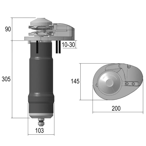 Lofrans XP800 ankerspil 500 12v DIN 766