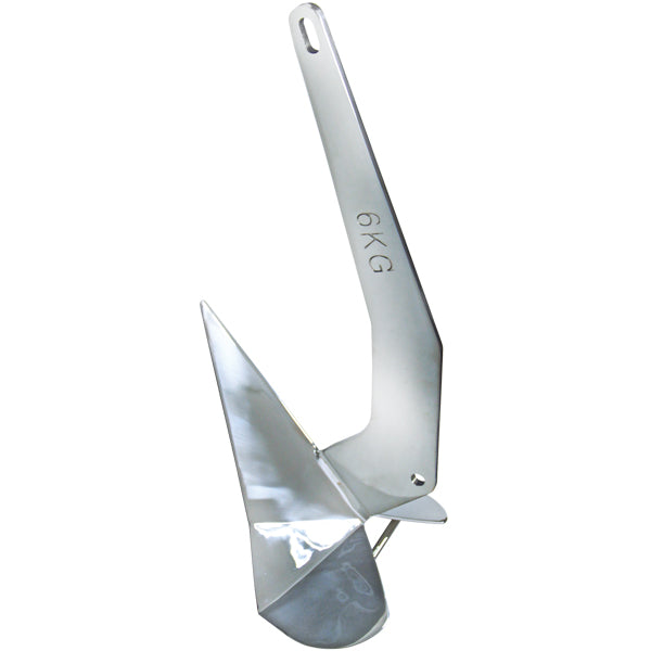 DC - Delta anker 6 kg 316 RF stål - til både 5-8m