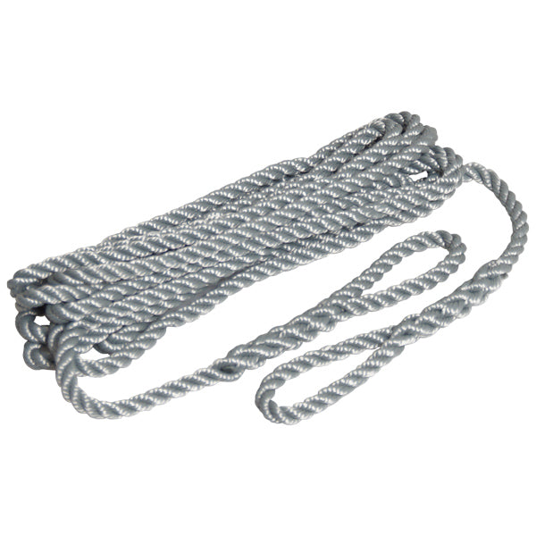 Robline fenderline grå 3-slået 2pak