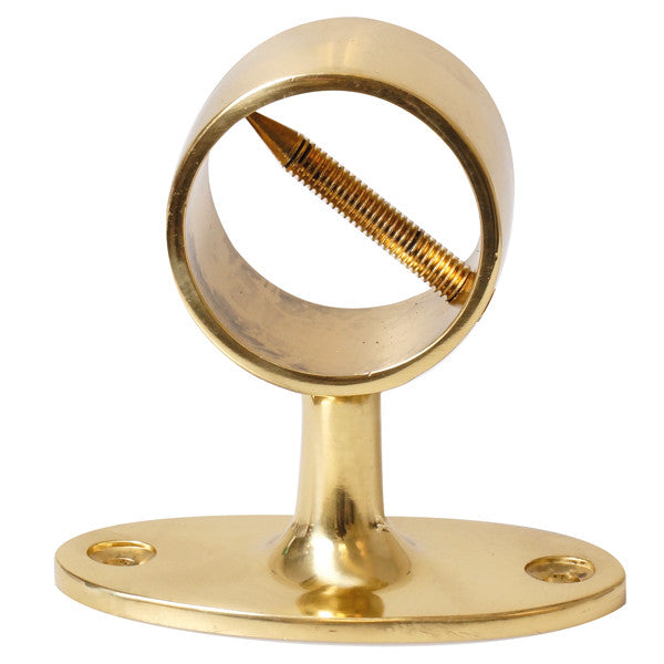 Gelænder holder messing til tov Ø36mm, højde 78mm