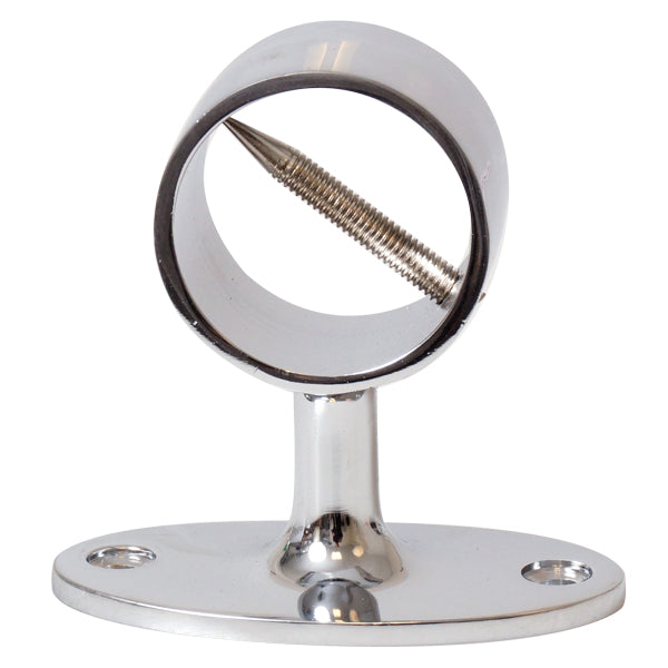 Gelænder holder krom til tov Ø36mm, højde 78mm