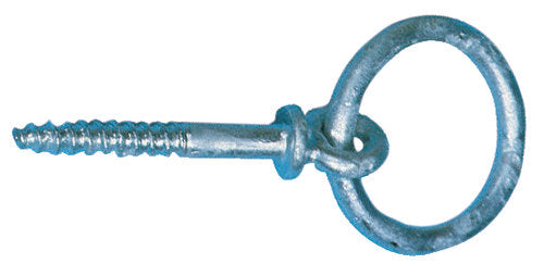 Fortøjningsring træskrue galv 8x60mm