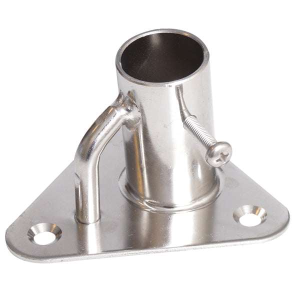 Scepterfod trekantet 84° Ø25,4mm Base 85 x 85mm