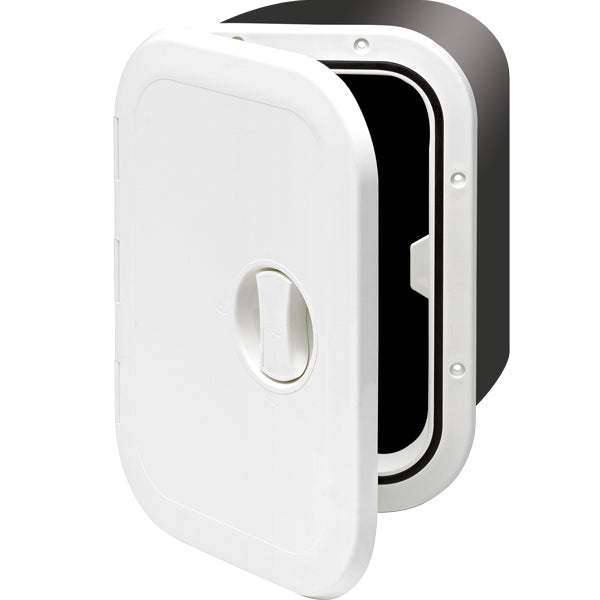 Indbygningsboks hvid med luge 27x37,3x16cm