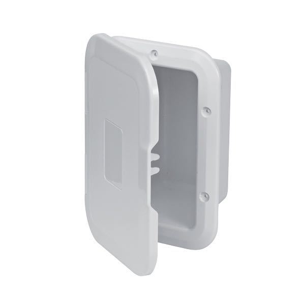 Indbygningsboks med luge udv:245x175x100mm