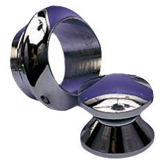 Roset/Knop forkromet messing til dør 13mm mont. hul 23 mm