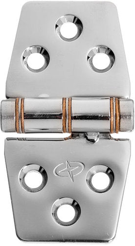 Roca friktionshængsel 38x76mm 6 skruehuller 180° AISI304