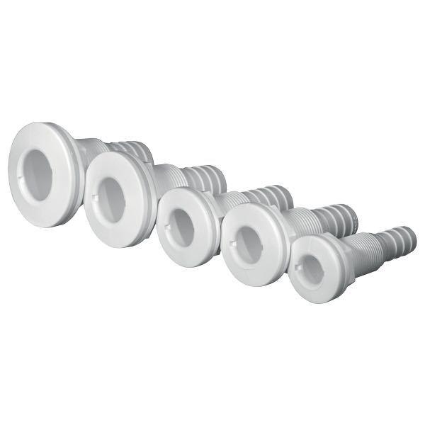 Trudesign Gennemføring komposit hvid 1/2