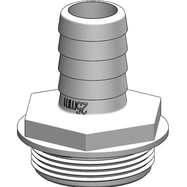 Trudesign Slangestuds 1 1/2" hvid, til y-ventil