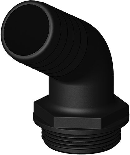 Trudesign Aquavalve slangestuds sort 120° 1 1/2