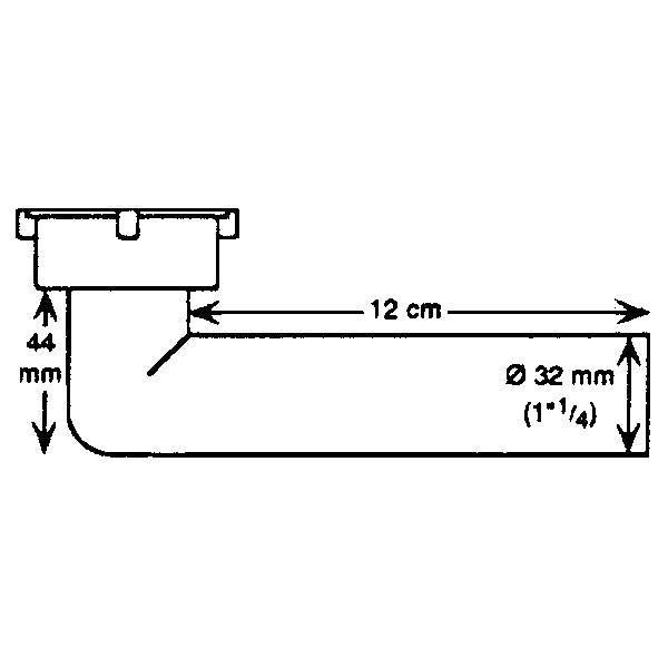 Studs vinkel 1 1/4" 32mm slang