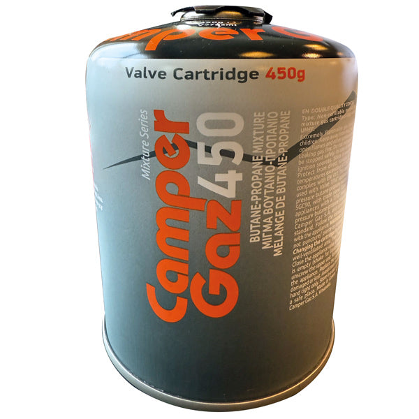 Camper Gas 450 gr. ventil 7/16 NS EN 417