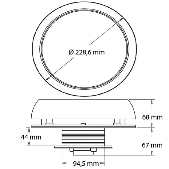 Marinco 3" Day & Night solcelle ventilator, rf