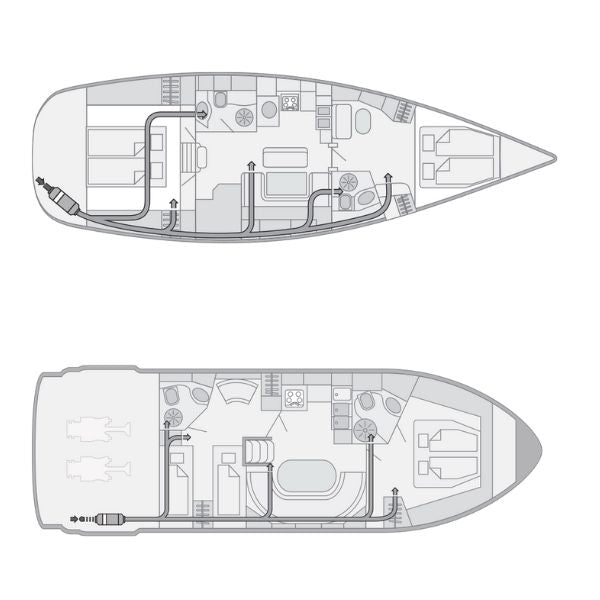 Webasto Air Top 40 EVO bådvarmer 4kW 12V med monteringsdele