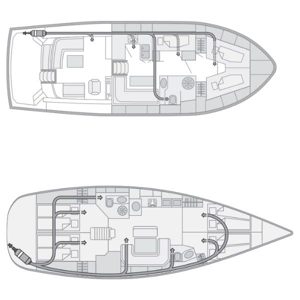 Webasto Air Top 55 EVO bådvarmer 5,5kW med monteringssæt