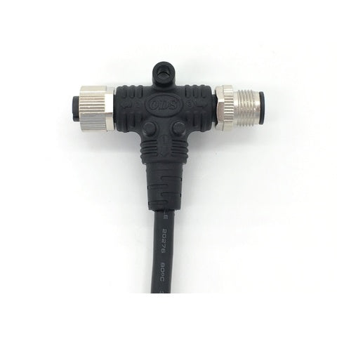 ODS M12 CANBUS/NMEA 2000 T-stykke m. 1m Strømkabel