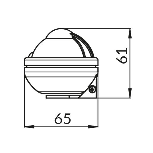 Riviera kompas COMET BC2 48mm - sort