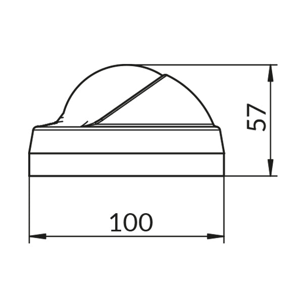 Riviera kompas ARIES - sort med sort kompas rose,  12V lys