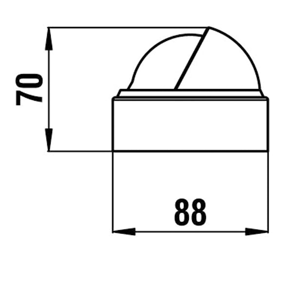 Riviera kompas STELLA BS1 65mm -sort med sort rose