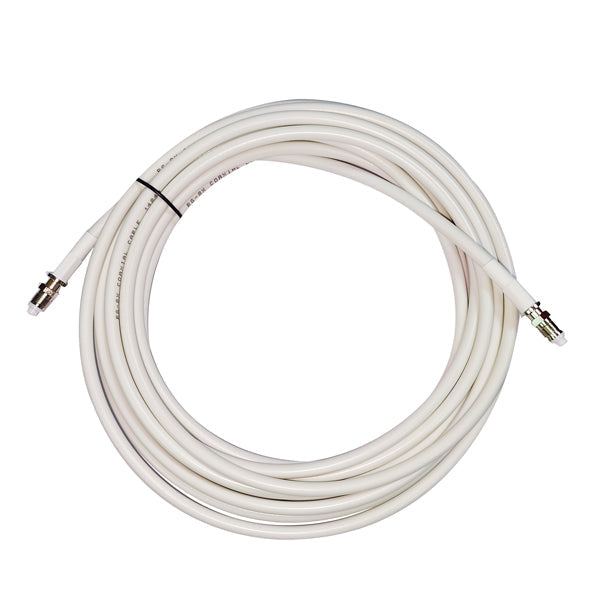 1852 VHF kabel RG-8X low loss, hvid med FME Hun-stik
