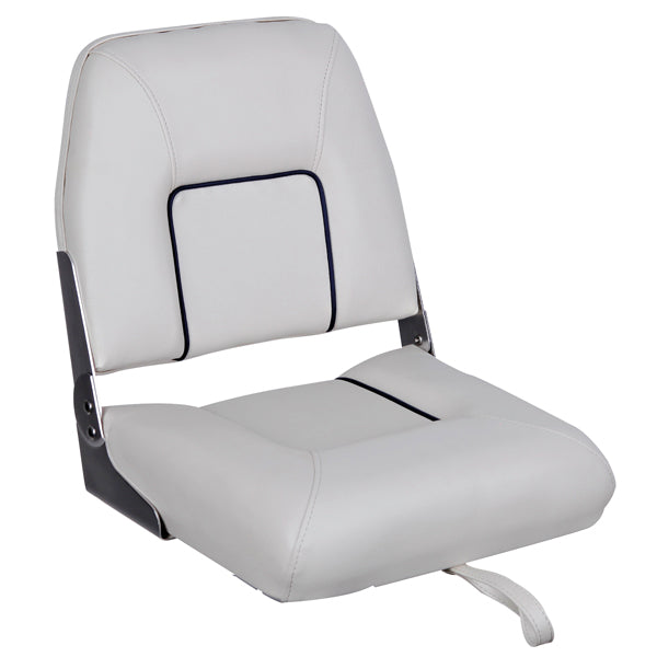 ESM styrestol S40 standard lyse grå med blå bredde 40cm