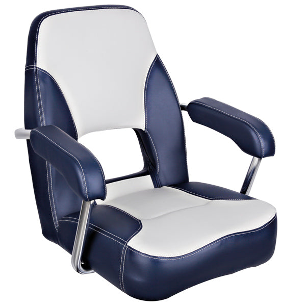 ESM styrestol mini mojo med faste armlæn navy/light grey