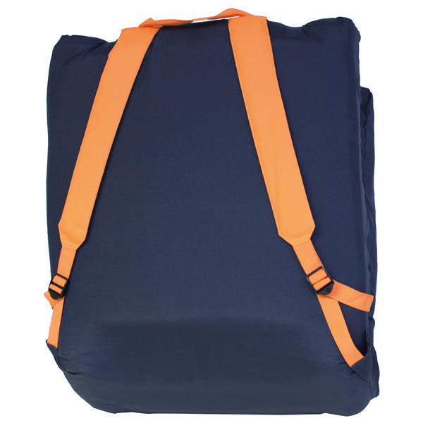 1852 foldesæde Comfy Big, mørkeblå/orange