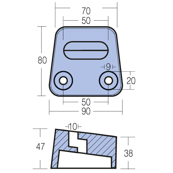 Tecnoseal S-drev zinkanode volvo 3854130