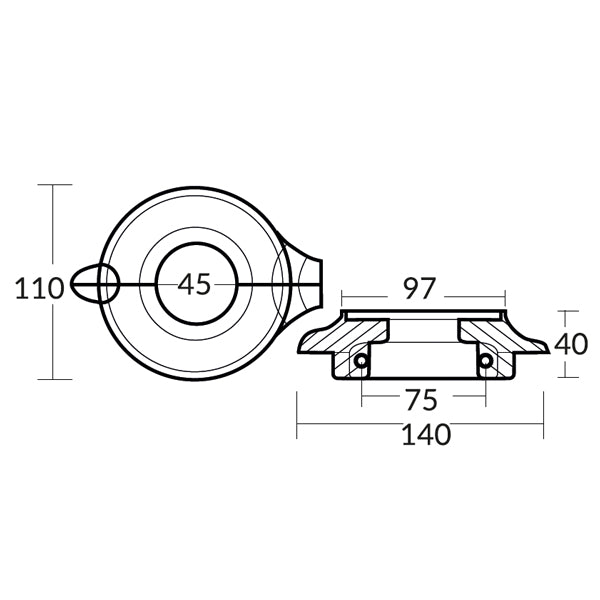Tecnoseal zinkring 2-delt for volvo drev 3888305