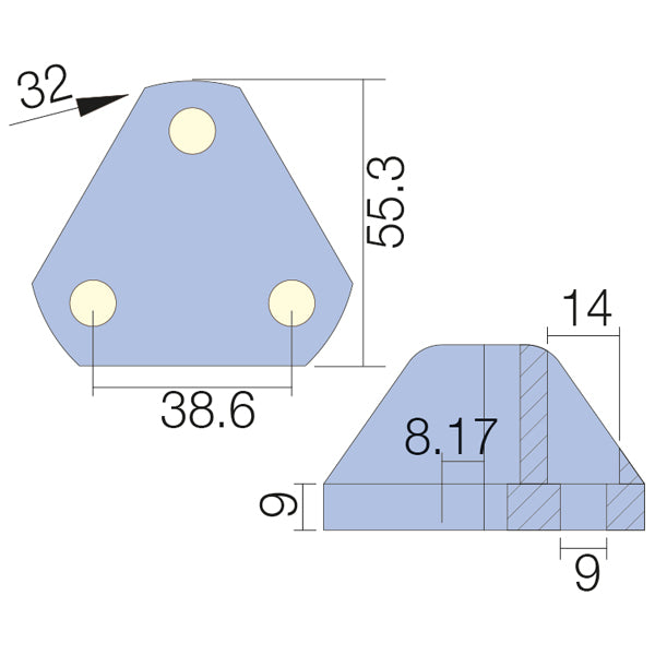 Tecnoseal Zink til flex o fold Ø55.3mm
