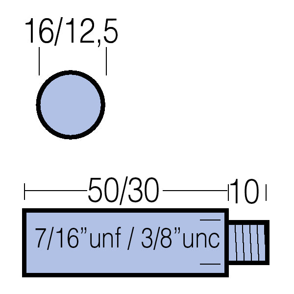 Tecnoseal Yanmar motorzink 50x16mm 7/16"unc