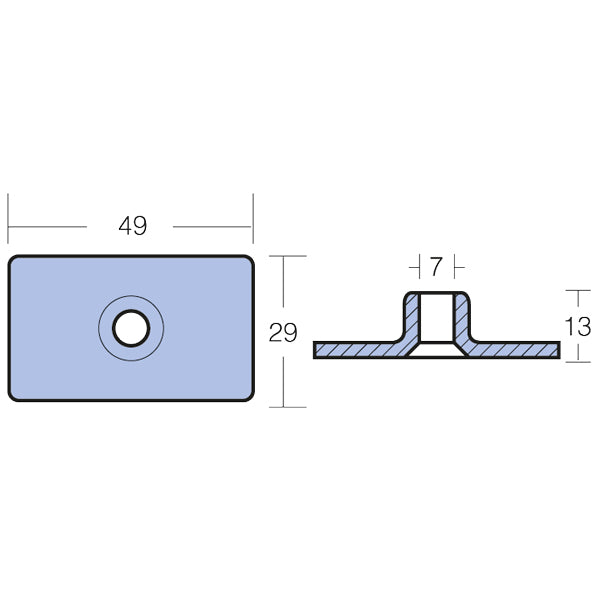 Tecnoseal Zinkanode mercury 4.5-9.9hk indtil 1987