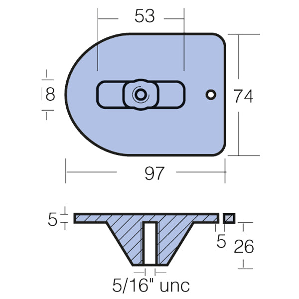 Tecnoseal Zinkanode mercury 20hk