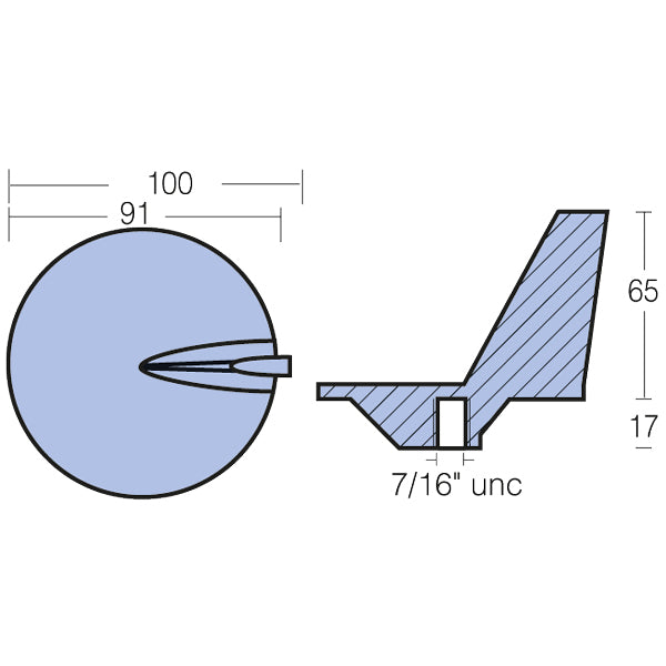 Tecnoseal Zinkanode mercury 50-140hk