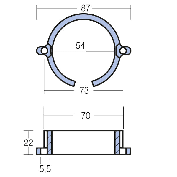 Tecnoseal Zinkanode mercruiser bravo one