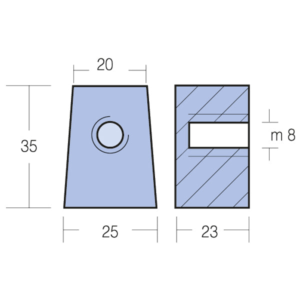 Tecnoseal Zinkanode yamaha 40/ 50hk