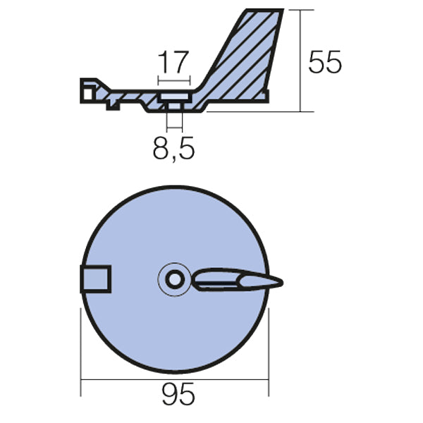 Tecnoseal Zink yamaha f25-f40-f50 4t