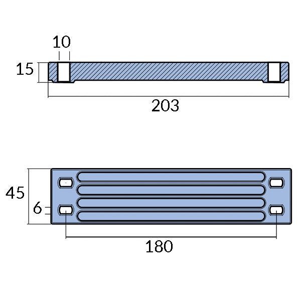 Tecnoseal Aluanode yamaha f300-f350 (6aw-45251-00-00 & gaw-4