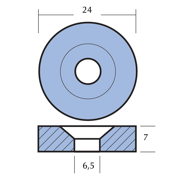 Tecnoseal Zinkanode honda 8-20hk