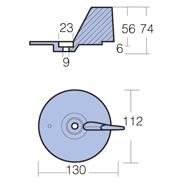 Tecnoseal Zinkanode honda75/90/115/130hk
