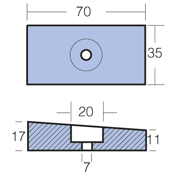 Tecnoseal Zinkanode honda 75/130/225hk