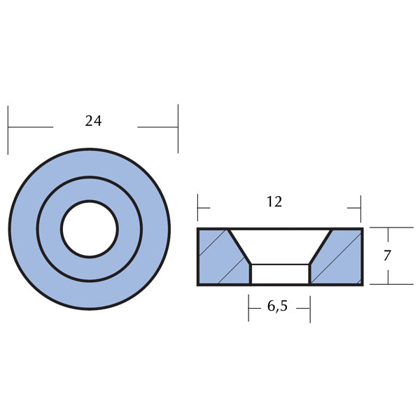 Tecnoseal Zinkanode tohatsu 7-140 hk