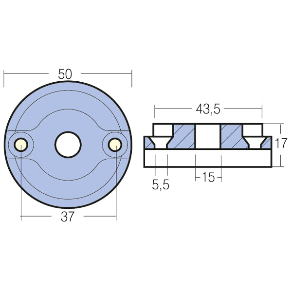 Tecnoseal Zinkanode vetus bovpropel kgf 35