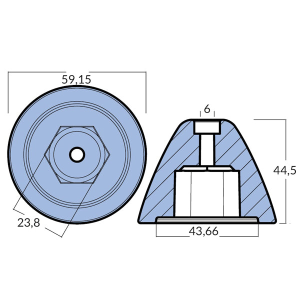 Tecnoseal Zinkanode quick bovpropel btq 250 (tq25000)