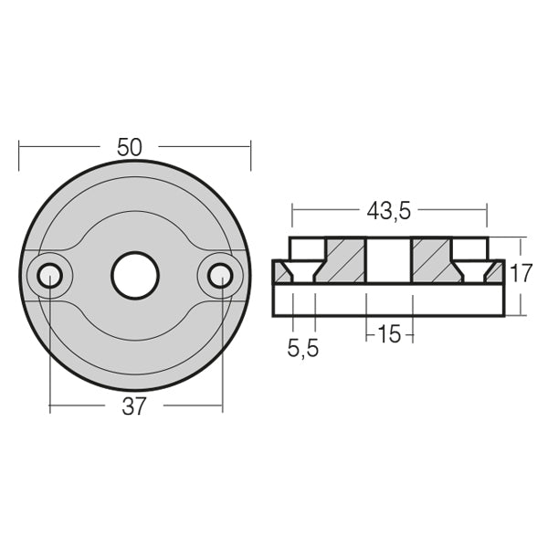 1852 Zinkanode Vetus bovpropel kgf 35
