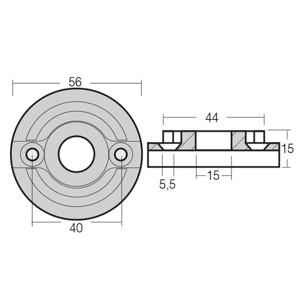 1852 Zinkanode Vetus bovpropel serie kgf 75