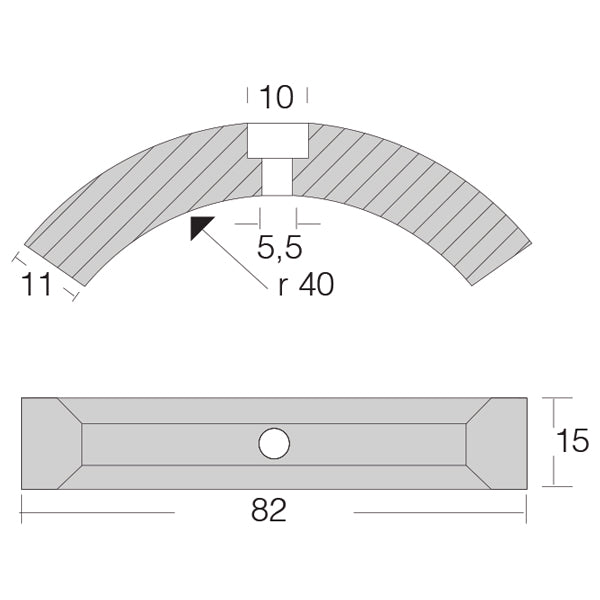1852 Zinkanode volvo foldepropel (3858399)