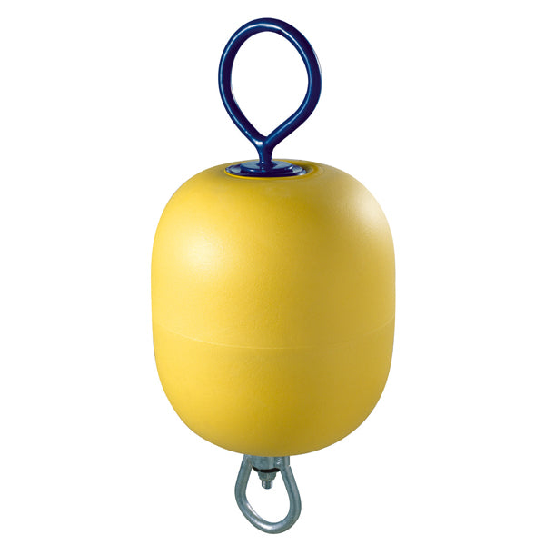 Polyform MR40 fortøjningsbøje kort stang L 600mm Ø285mm gul