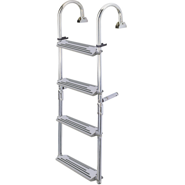 Badestige RF stål 4 trin 2 + 2, 835 x 370mm nuova rade